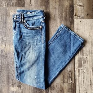 Miss Me Boot Cut Jeans with Embellished Pockets
